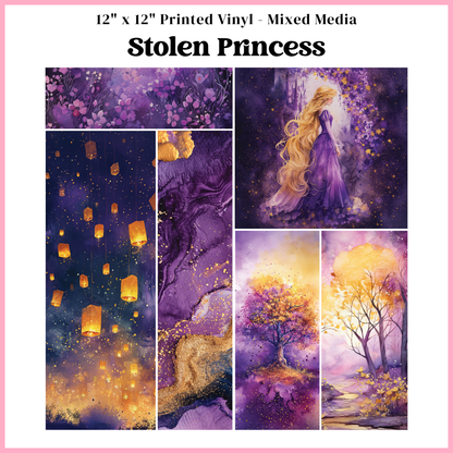 Stolen Princess - Mixed Media Vinyl 12"x12" Sheet