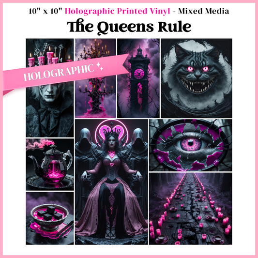 The Queens Rule - Mixed Media Vinyl 10"x10" Sheet