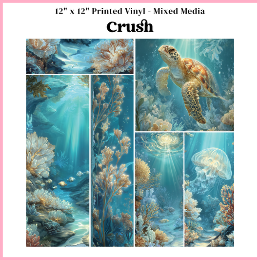 Crush - Mixed Media Vinyl 12"x12" Sheet