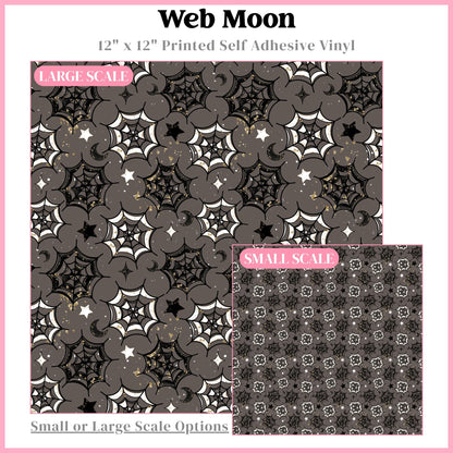 Web Moon - 12"x12" Printed Self Adhesive Vinyl