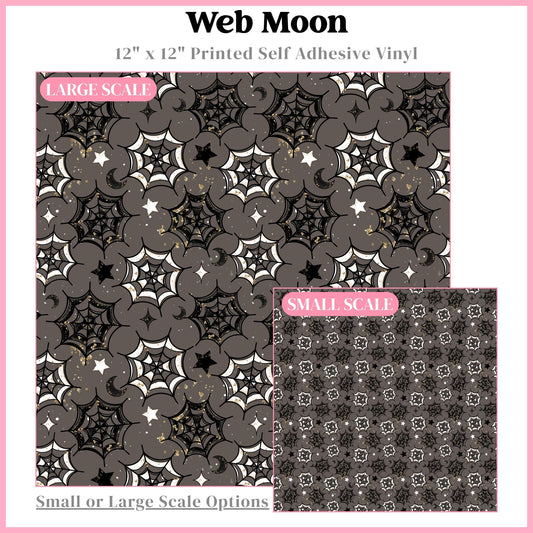 Web Moon - 12"x12" Printed Self Adhesive Vinyl