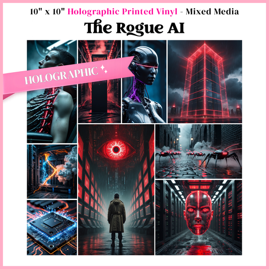 Rogue AI - Mixed Media Vinyl 10"x10" Sheet