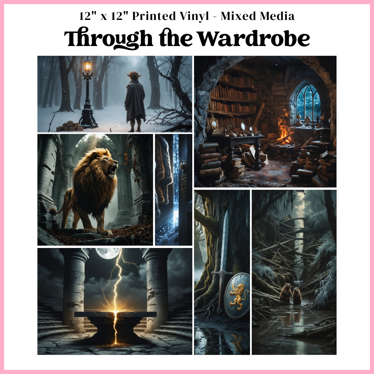 Through the Wardrobe - Mixed Media Vinyl 12"x12" Sheet