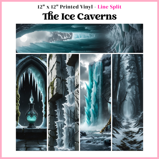 The Ice Caverns - Line Split - 12" x 12" Sheet