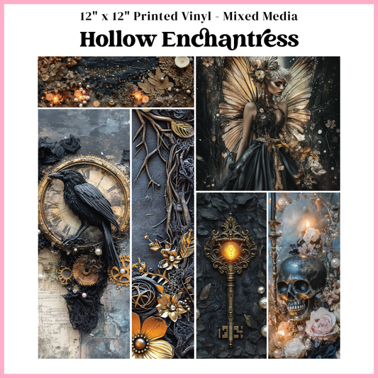 Hollow Enchantress - Mixed Media Vinyl 12"x12" Sheet