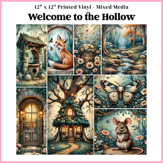 Welcome to the Hollow - Mixed Media Vinyl 12"x12" Sheet