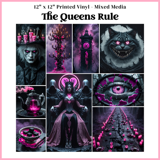The Queens Rule - Mixed Media Vinyl 12"x12" Sheet