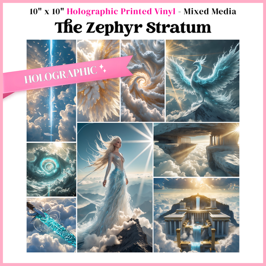 The Zephyr Stratum - Mixed Media Vinyl 10"x10" Sheet