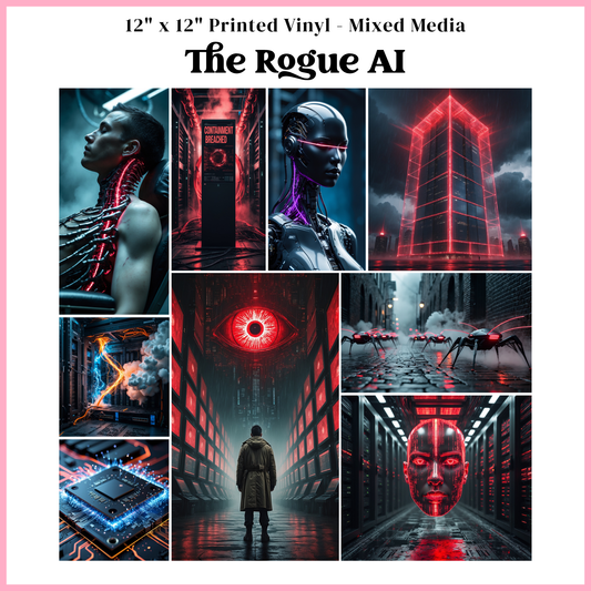 The Rogue AI - Mixed Media Vinyl 12"x12" Sheet
