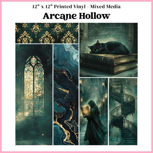 Arcane Hollow - Mixed Media Vinyl 12"x12" Sheet