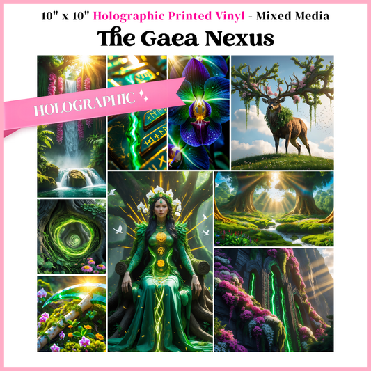 The Gaea Nexus - Mixed Media Vinyl 10"x10" Sheet