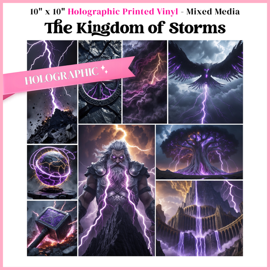 The Kingdom Of Storms - Mixed Media Vinyl 10"x10" Sheet