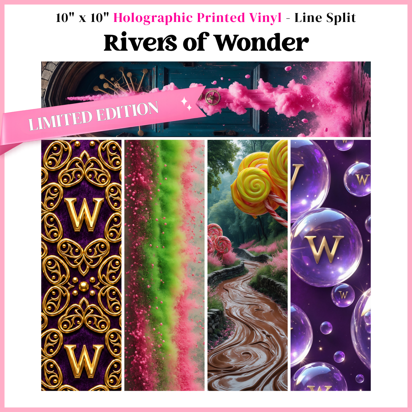 Rivers of Wonder - Mixed Media Vinyl 10"x10" Sheet