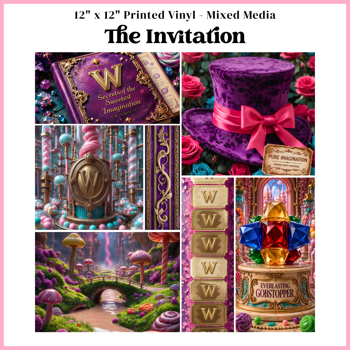 The Invitation - Mixed Media Vinyl 12"x12" Sheet