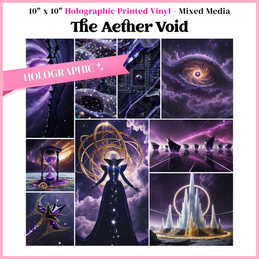 The Aether Void - Mixed Media Vinyl 10"x10" Sheet