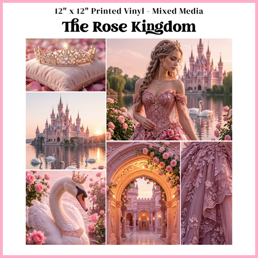 The Rose Kingdom - Mixed Media Vinyl 12"x12" Sheet