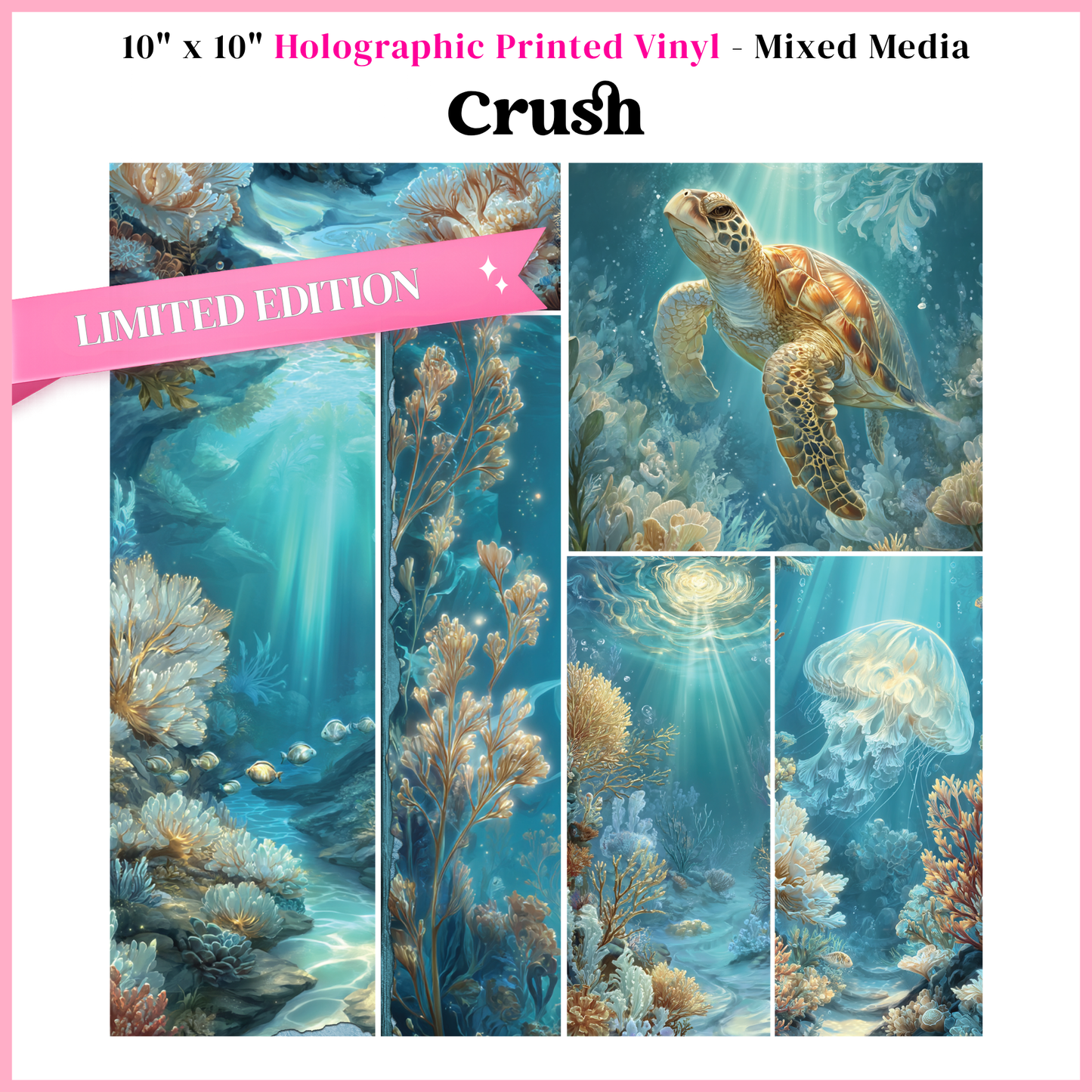 Crush - Mixed Media Vinyl 10"x10" Sheet