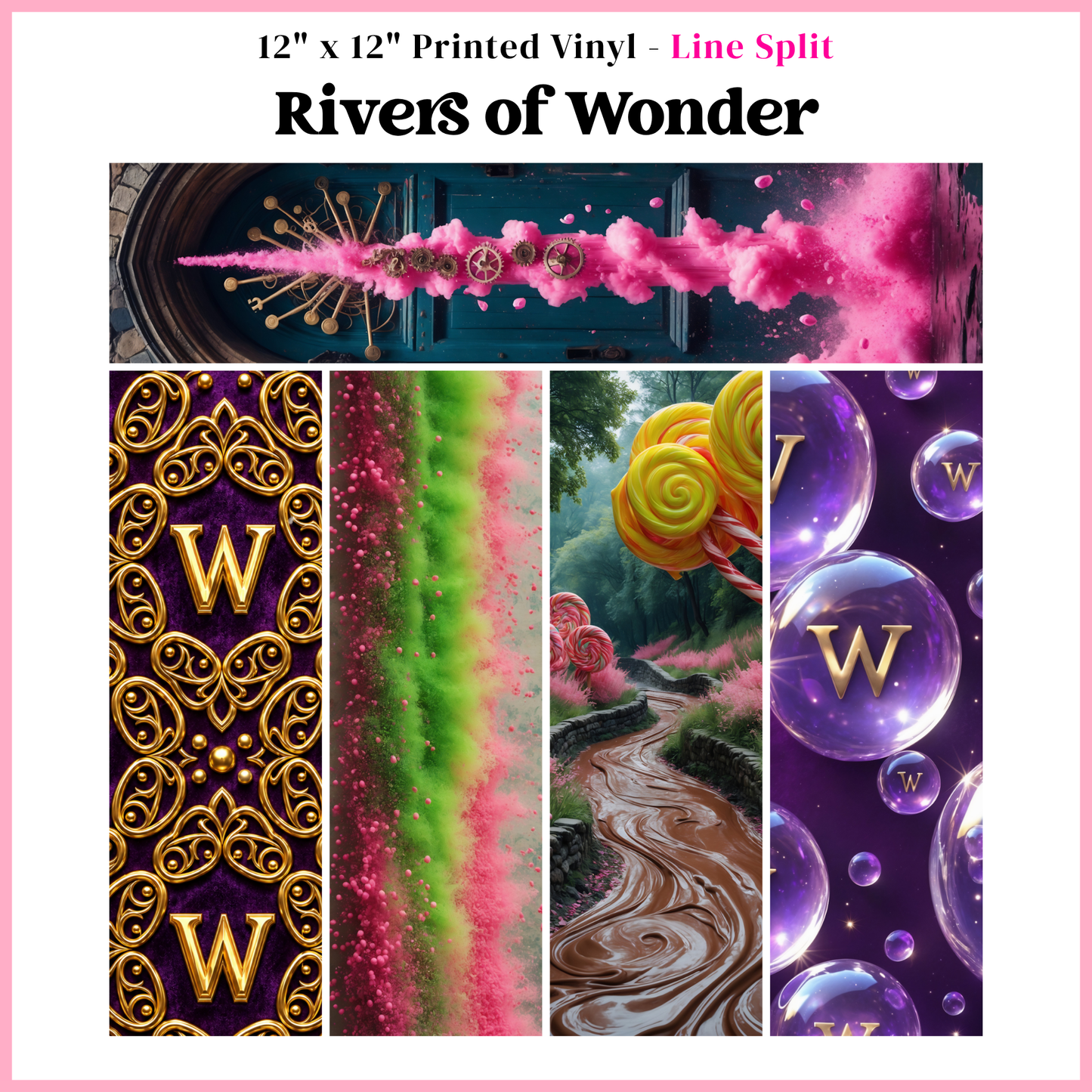 Rivers of Wonder - Line Split - 12" x 12" Sheet