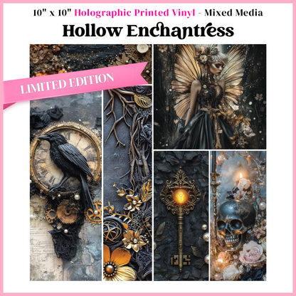 Hollow Enchantress - Mixed Media Vinyl 10"x10" Sheet