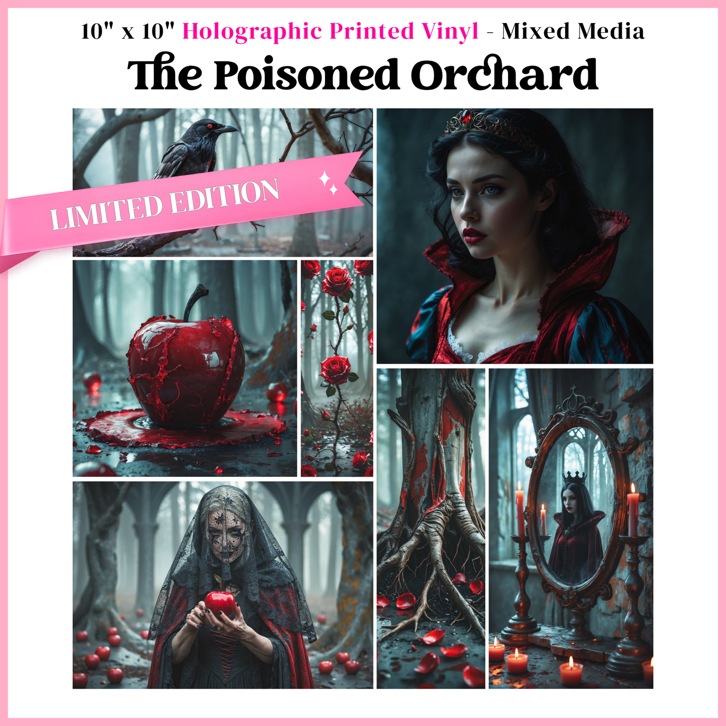 The Poisoned Orchard - Mixed Media Vinyl 10"x10" Sheet
