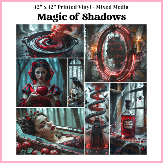 Magic of Shadows - Mixed Media Vinyl 12"x12" Sheet