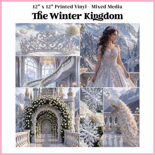The Winter Kingdom - Mixed Media Vinyl 12"x12" Sheet