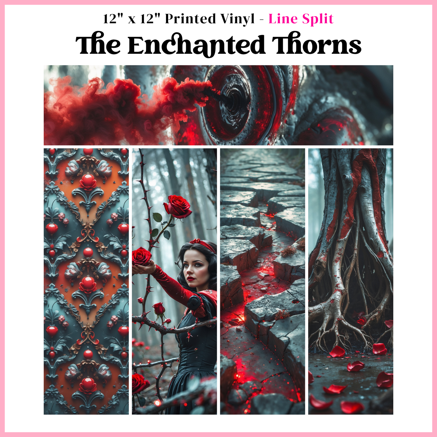 The Enchanted Thorns - Line Split - 12" x 12" Sheet