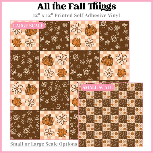 All the Fall Things - 12" x 12" Printed Vinyl