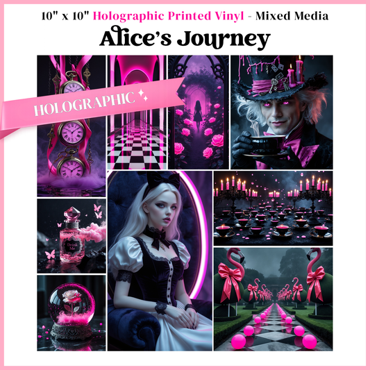 Alice's Journey - Mixed Media Vinyl 10"x10" Sheet