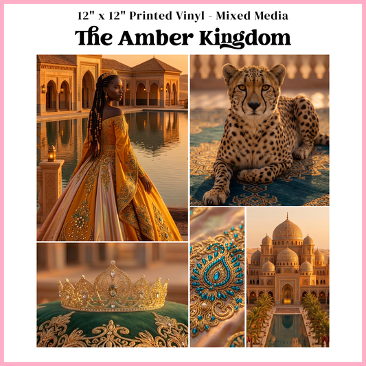 The Amber Kingdom - Mixed Media Vinyl 12"x12" Sheet