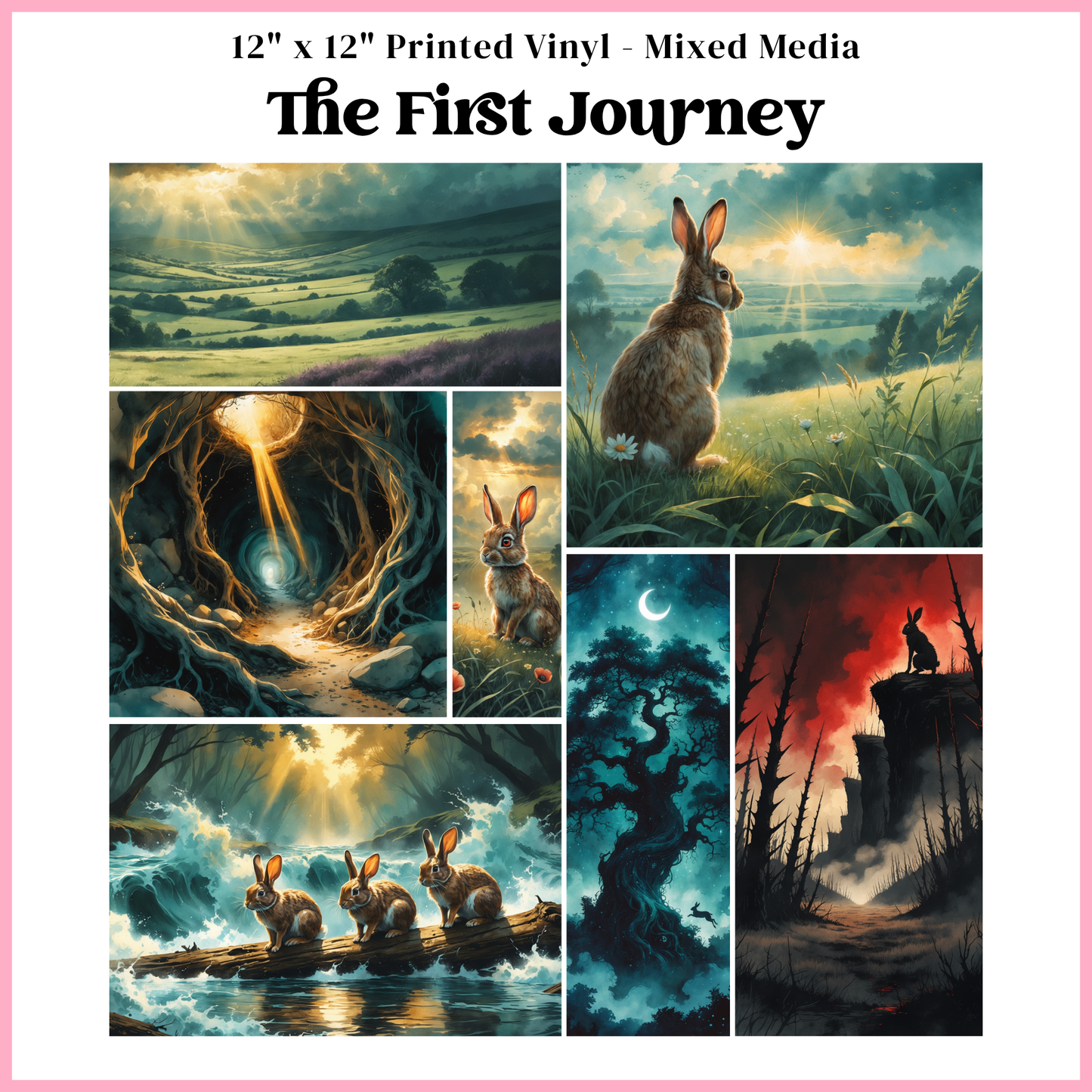 The First Journey - Mixed Media Vinyl 12"x12" Sheet