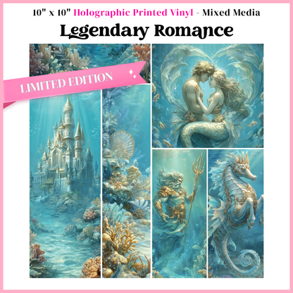 Legendary Romance - Mixed Media Vinyl 10"x10" Sheet