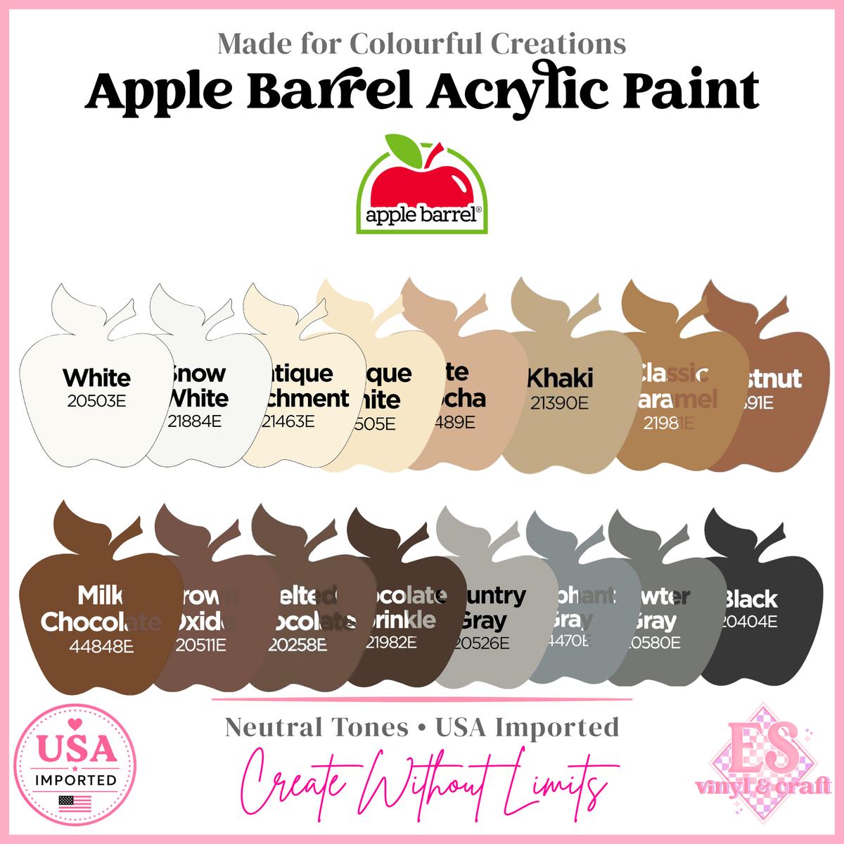 Apple Barrel Acrylic Paint 2oz (Made in the USA)