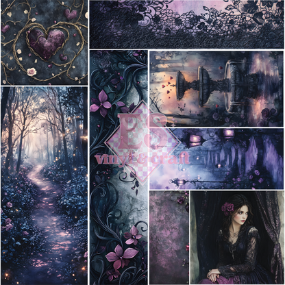 Enchanted Forest - Mixed Media Vinyl - 12" x 12" Sheet