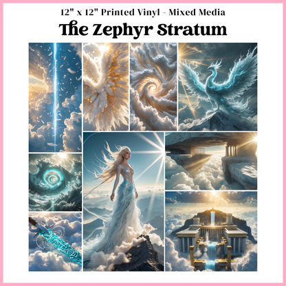 The Zephyr Stratum - Mixed Media Vinyl 12"x12" Sheet