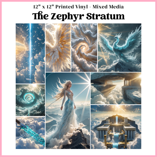 The Zephyr Stratum - Mixed Media Vinyl 12"x12" Sheet