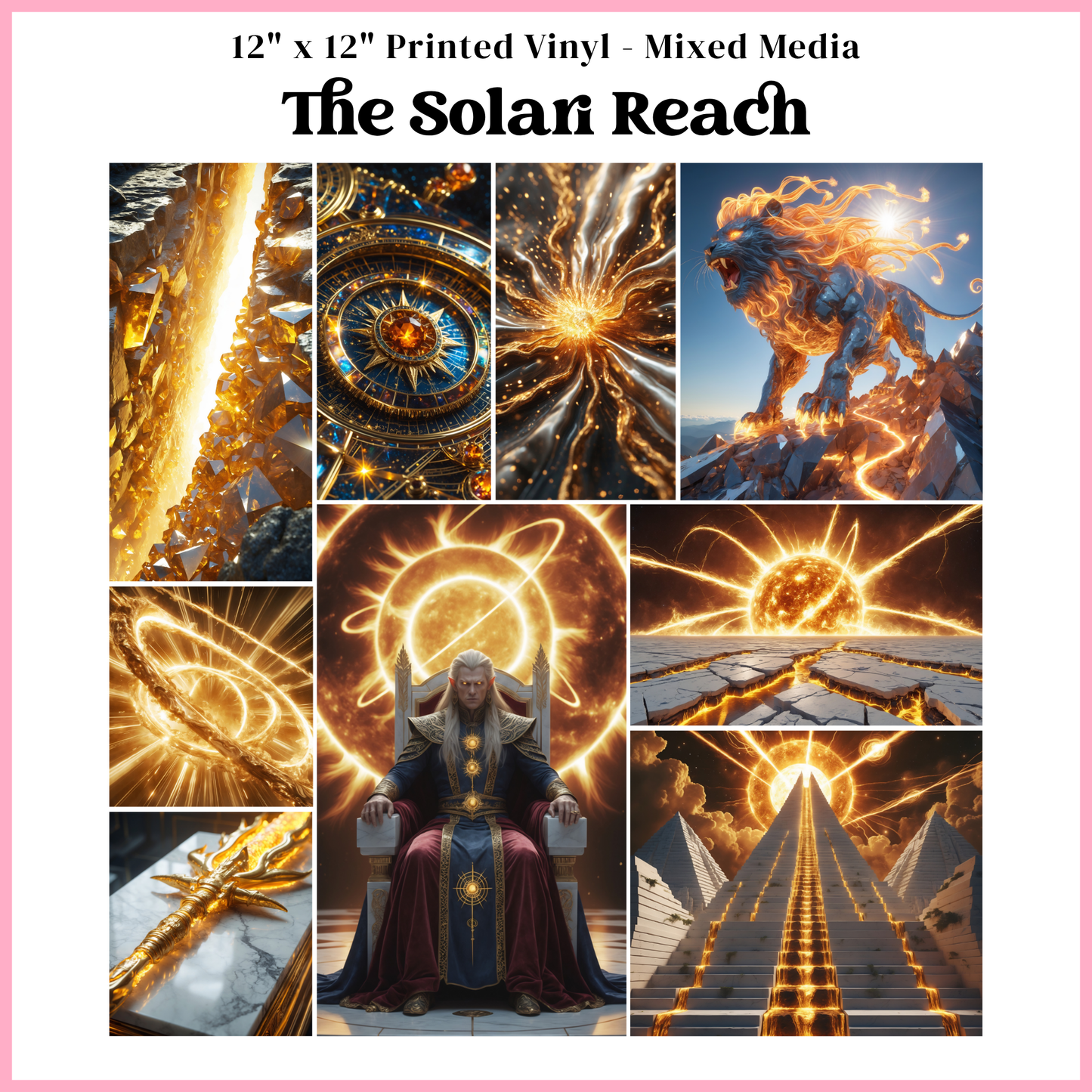 The Solari Reach - Mixed Media Vinyl 12"x12" Sheet