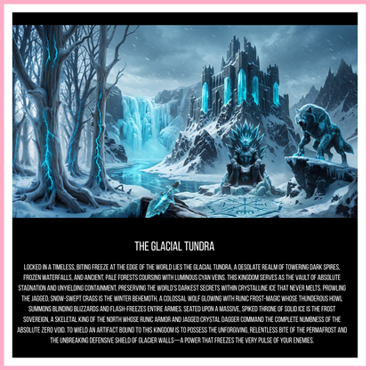 The Glacial Tundra - Mixed Media Vinyl 10"x10" Sheet