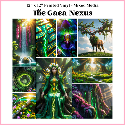 The Gaea Nexus - Mixed Media Vinyl 12"x12" Sheet