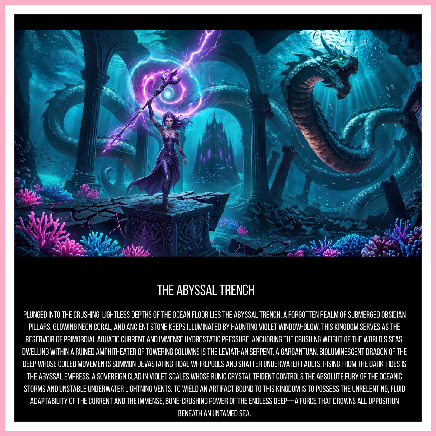 The Abyssal Trench - Mixed Media Vinyl 12"x12" Sheet