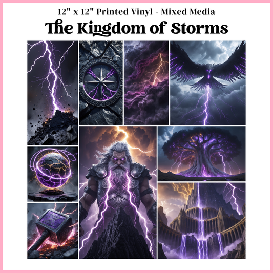 The Kingdom of Storms - Mixed Media Vinyl 12"x12" Sheet