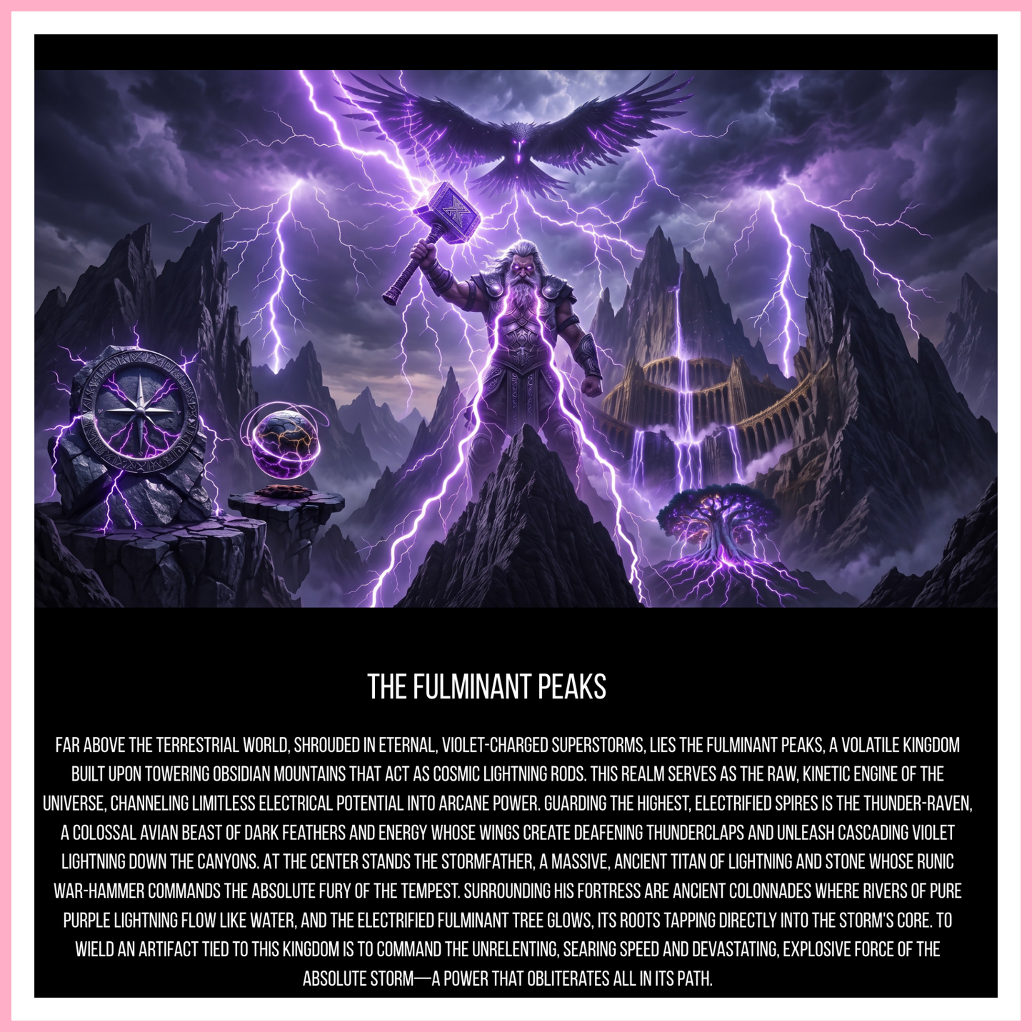The Kingdom Of Storms - Mixed Media Vinyl 10"x10" Sheet