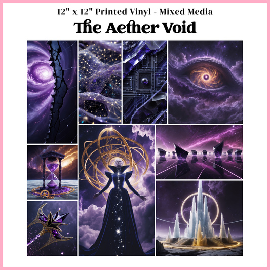 The Aether Void - Mixed Media Vinyl 12"x12" Sheet