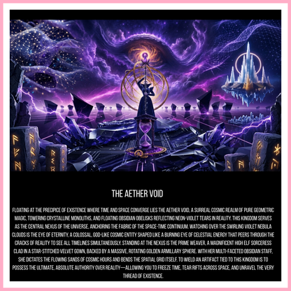 The Aether Void - Mixed Media Vinyl 10"x10" Sheet