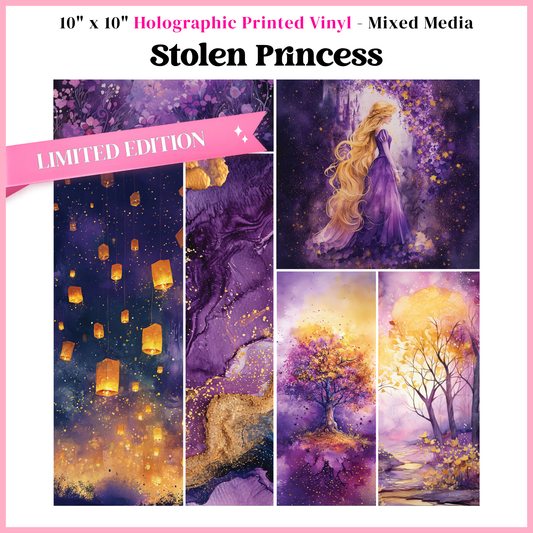 Stolen Princess - Mixed Media Vinyl 10"x10" Sheet