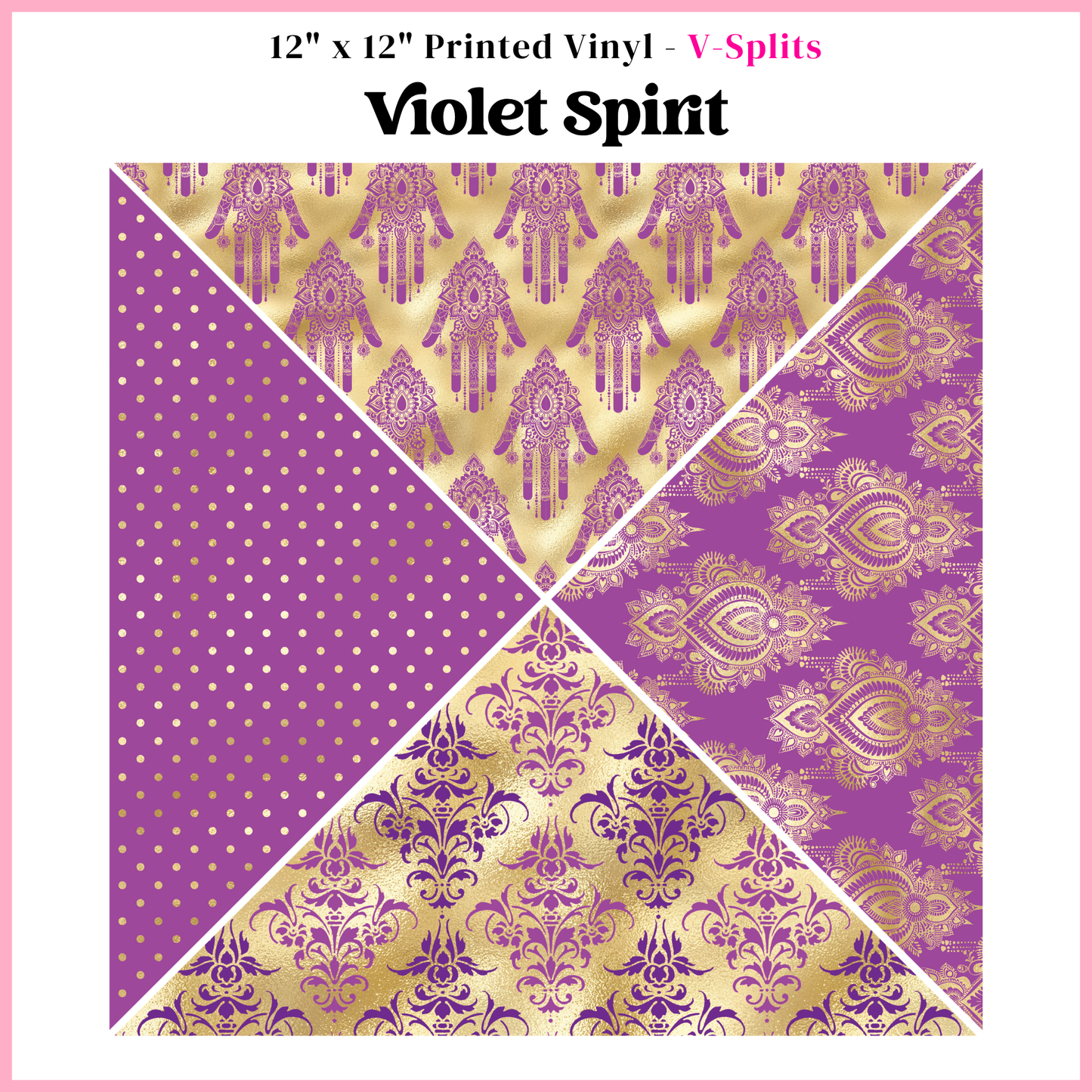 Violet Spirit - V Split - 12" x 12" Sheet