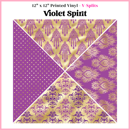 Violet Spirit - V Split - 12" x 12" Sheet