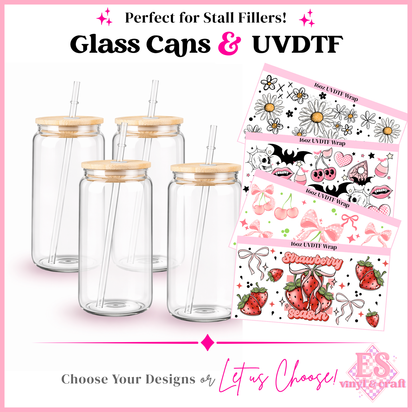 16oz Beer Can and UVDTF Bundle (with or without Cup Stand)