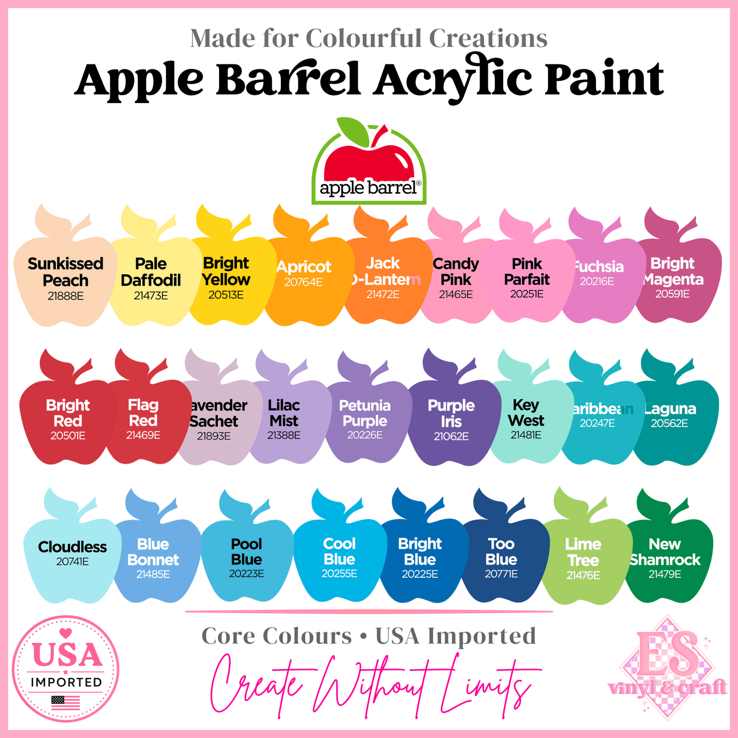 Apple Barrel Acrylic Paint 2oz (Made in the USA)