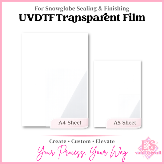 Transparent Film (used as part of the sealing process of Snowglobes)